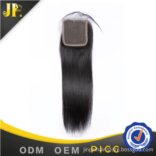 Strong weft with silk top closure straing hair for middle part use
